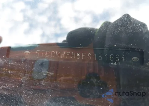 2015 Toyota Highlander Limited V6 z USA, uszkodzony, nr VIN 5TDDKRFH9FS151664